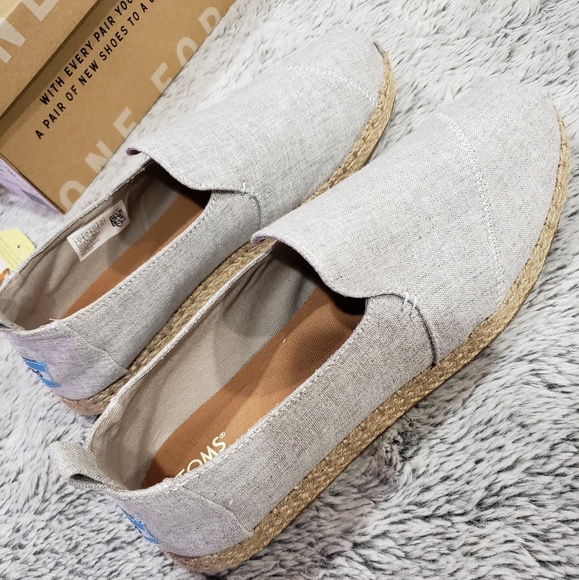 TOMS Deconstructed Alpagata Drizzle Grey Chambray - Picture 3 of 4